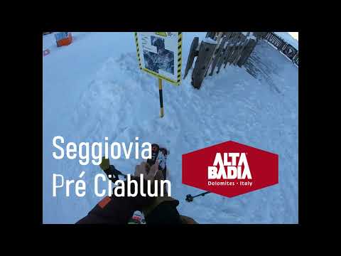 Seggiovia Pre Ciablun e tramonto in Alt Badia #dolomites #altabadia #tramonto #dolomitisuperski