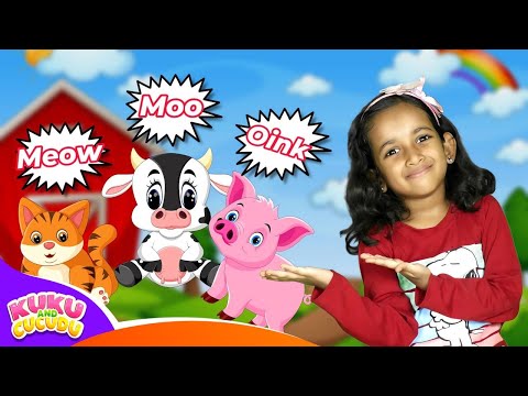 Animal Sounds Song 🐶🐮 | Fun Kids Songs compilation 🎵 - Kuku and Cucudu