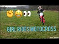 My wife rides motocross (first time)👀