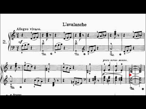 Heller 25 Studies Op.45 No.2 L'Avalanche Sheet Music