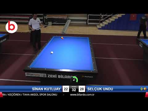 SİNAN KUTLUAY & SELÇUK UNDU Bilardo Maçı - 2019 TÜRKİYE KUPASI 2.ETAP ERKEKLER-6.ÖN ELEME