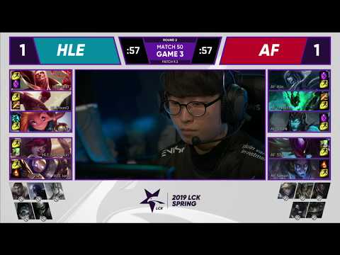 HLE vs AF Hanwha Life Esports vs Afreeca Freecs| W5 D5 | Game 3 Highlights | LCK Spring Split 2019