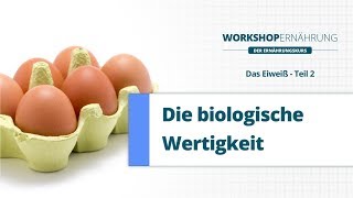 EIWEIß (2/4): Die Biologische Wertigkeit | Workshop Ernährung