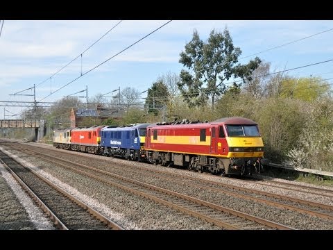 WCML Freight @ Cathironplus 87002 & 'X Men' 390155, 1st April 2014