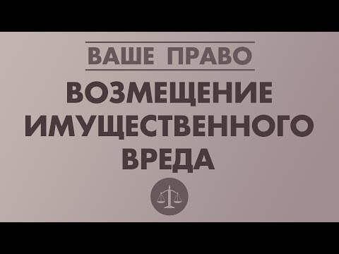 ВОЗМЕЩЕНИЕ ИМУЩЕСТВЕННОГО ВРЕДА (УЩЕРБА)