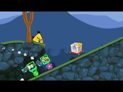 Bad Piggies - ANGRY BIRDS KICK ZOMBIE PIG TO CRATE!!
