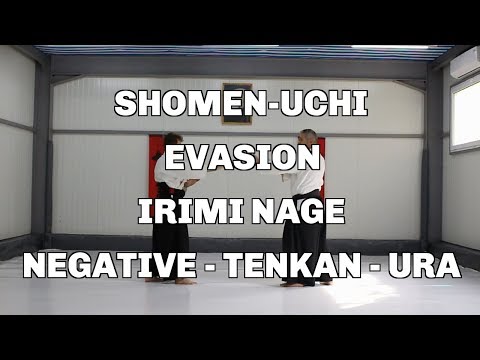 Shomen-Uchi, Evasion, Irimi Nage, Negative - Tenkan - Ura / Aikido techniques