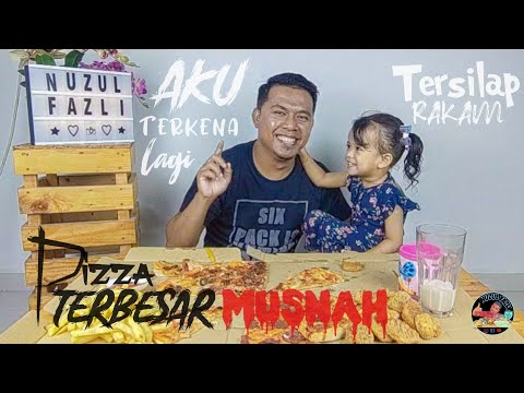 Pizza TERBESAR MUSNAH. Kesilapan yang tidak sepatutnya terjadi. (Mukbang Malaysia)