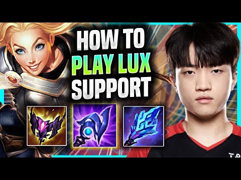LEARN HOW TO PLAY LUX SUPPORT LIKE A PRO! - T1 Keria Plays Lux Support vs Sett! | Season 2022