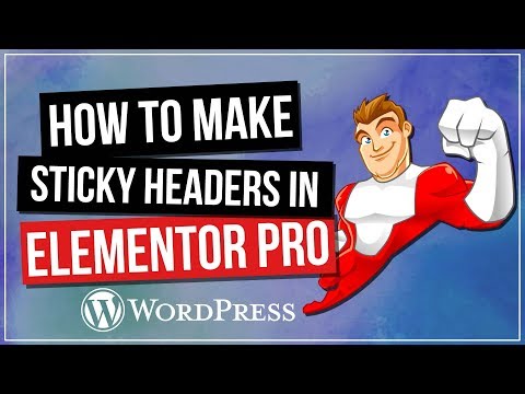 Elementor Sticky Header Tutorial