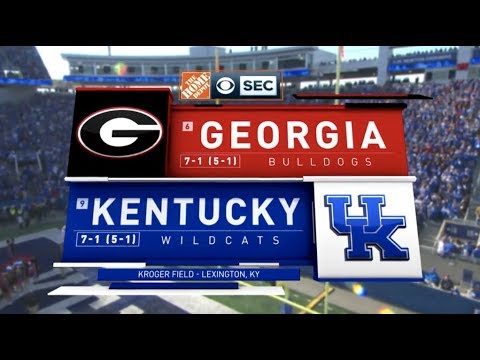 2018 #6 Georgia @ #9 Kentucky Full Game