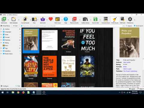 Calibre Ebook Manager Save And Write Metadata and Cover to the Original files or Ebooks (Polish)
