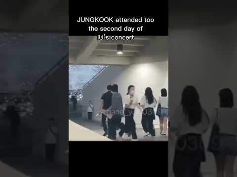 Jungkook looking so happy 😍💕💜💕😂😂baby dance..real fan boy of IU 🤗🤗#bts #shorts #jungkook #iu