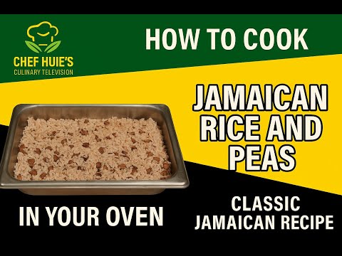 How to prepare Jamaican Rice and Peas in the oven. Authentic plant-based recipe.