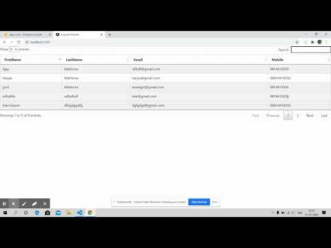 Angular 10 Datatable With Firebase Data