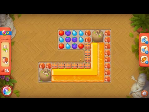 Gardenscapes level 10885 No Boosters Gameplay