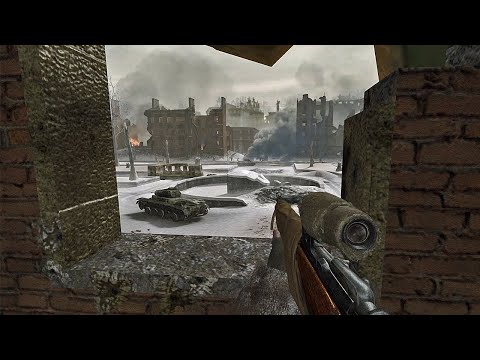 Comrade Sniper | Stalingrad, U.S.S.R. | Call Of Duty 2 (2005) | No HUD | RTX 4090 | 4K Ultra