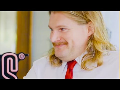 Caleb Pressley breaks character with Glenny Balls Sunday Conversation Character break