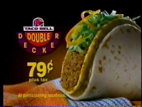 1995 Taco Bell "Double Decker Taco" Shaq TV Commercial