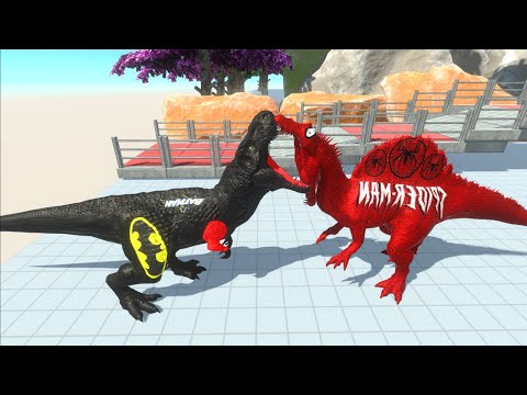 SOAIDER MAN SPINOSAURUS DEATH RUN - Animal Revolt Battle Simulator