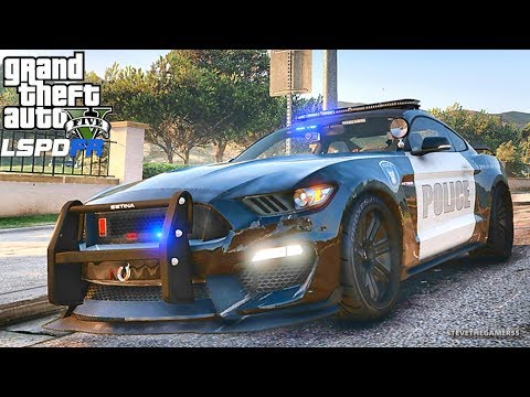 GTA 5 MOD LSPDFR 686 - SHELBY GT 350R!! (GTA 5 REAL LIFE PC MOD)