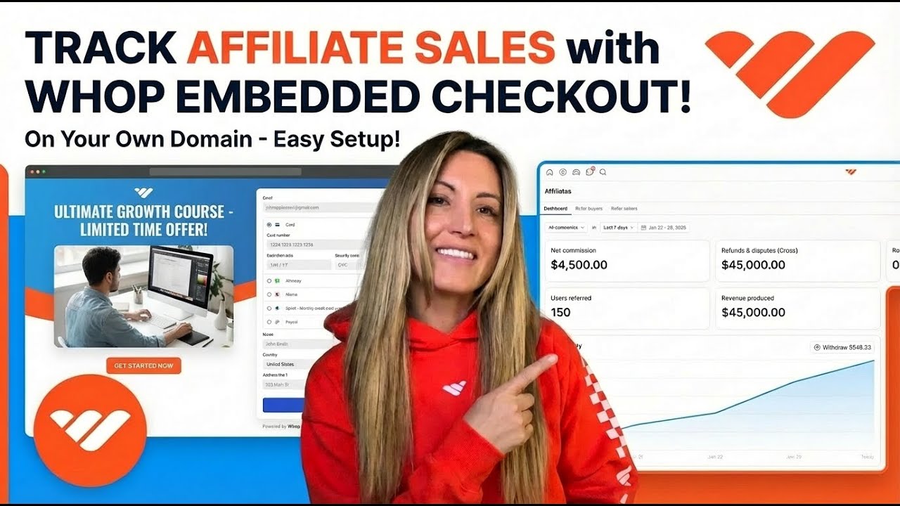 Track Affiliate Sales with Whop Embedded Checkout on ANY Website