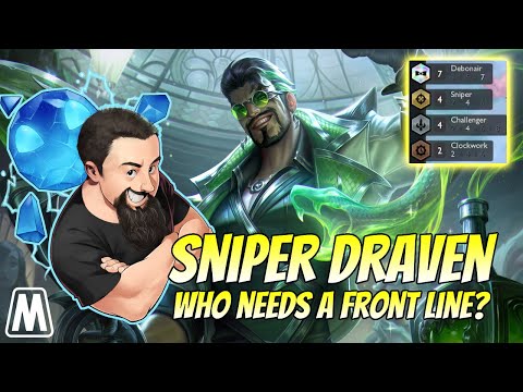 Sniper Draven - Who needs a front line? | TFT Neon Nights | Teamfight Tactics