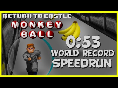 Return to Castle: Monkey Ball 0:53 Any% Speedrun World Record - Wolfenstein 3D