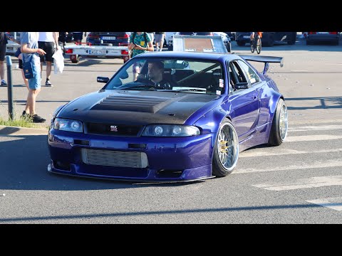 Modified JDM Cars leaving a Carshow | Ultrace 2022