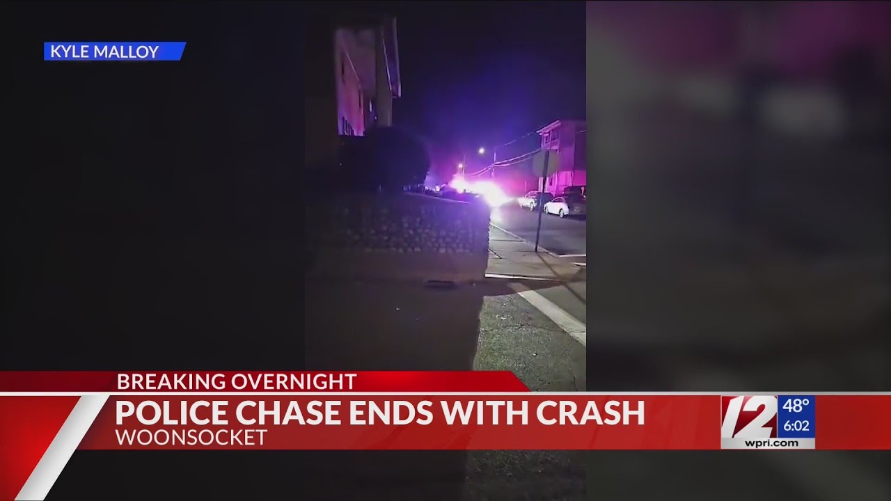 Police Chase Ends with Crash in Woonsocket, Rhode Island CrimeDoor