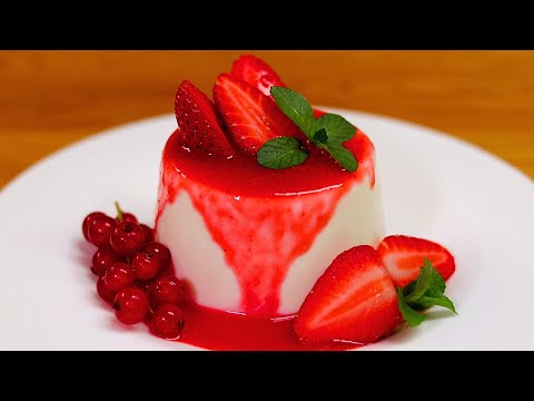 PANNA COTTA alle Fragole Facile e veloce Fatta in casa