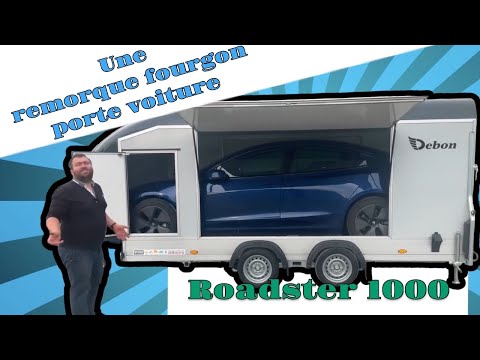 Remorque Fourgon Roadster 1000 ALUMINIUM + 2 HAYONS LATERAUX - 4.97 x 2.02 m PTAC 3500 Kg 2 essieux freinés Pulmann - Debon - Reference -C400_5