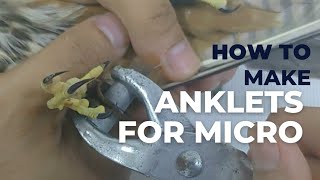 How to make leather anklets for your micro raptors (KESTREL, MARLIN AND HOBBY)