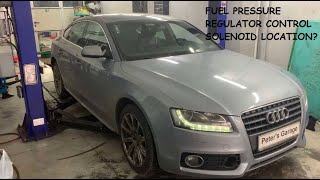 Audi A4 A5 A6 Fuel pressure regulator control solenoid location B8 C6 4F 2.7TDI 3.0TDI