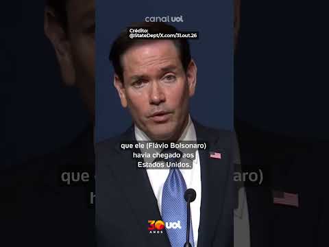 Marco Rubio, secretário de Estado dos EUA, nega que país tenha ajudado Flávio Bolsonaro a fugir