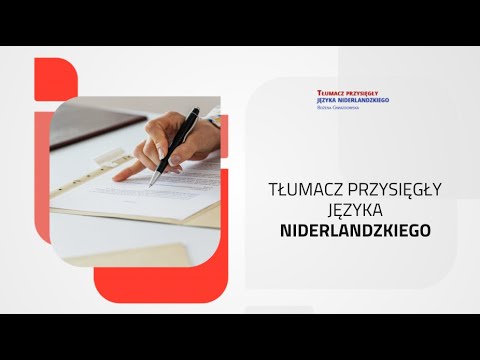Tłumacz przysięgły języka niderlandzkiego mgr. Bożena Gwiazdowska - video