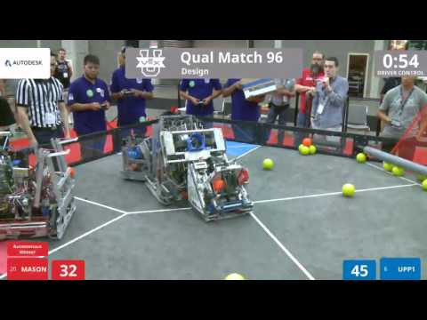 VEX Worlds 2016 - VEX U - Design - Qual 96 (MASON) 108 vs 183 (UPP1)