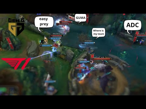 T1 Accidentally left Gumayusi with the enemy team 🤕