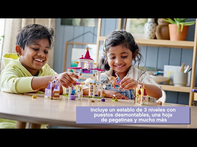 Vídeo relacionado con LEGO 43195 Disney Establos Reales de Bella y Rapunzel, Caballos de Juguete para Niños y Niñas de 5 Años, Set de Construcción, Mini Muñecas Princesas
