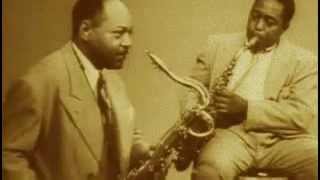 Charlie Parker, Coleman Hawkins, Lester Young_1950_by DAMS