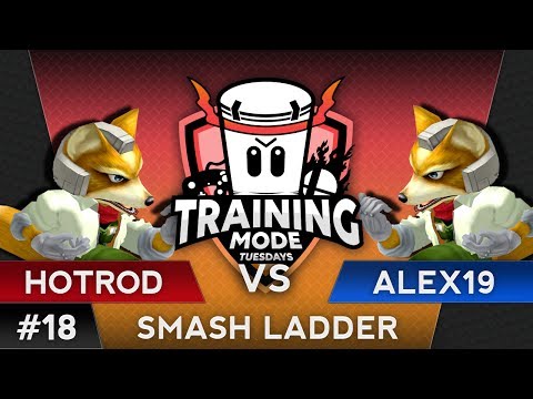 TMT 18 - Alex19 (Fox) VS  Hotrod (Fox) - SSBM Smash Ladder - Smash Melee