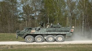 An U.S. Army Infantry Carrier Vehicle-Dragoon Live Fire Exercise