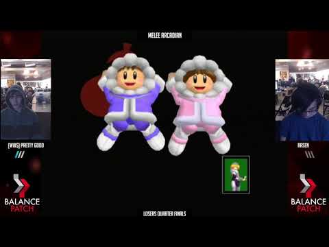 NE Melee Arcadian 5 - Rasen (Sheik) vs. Pretty Good (Ice Climbers) - SSBM LQF