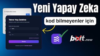 Yeni Kod Yazan Yapay Zeka! 🚀 Bolt’a Güçlü Bir Rakip Geldi - Web Sitesi