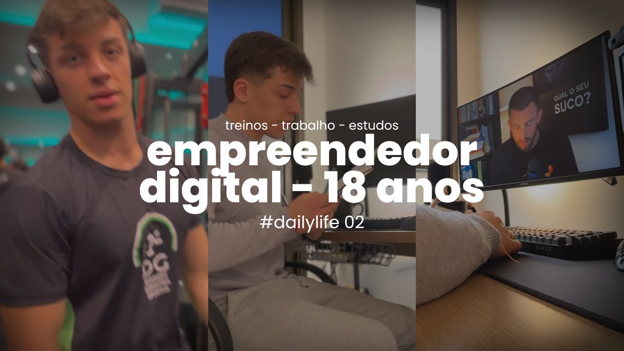 minha nova rotina morando sozinho aos 18 anos - treinos, trabalho, estudos (Dailylife EP.02)