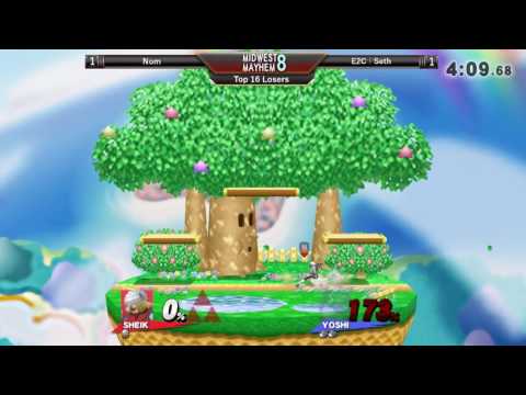 Midwest Mayhem 8 Top 16 Losers: Nom (Sheik) vs. E2C l Seth (Yoshi)