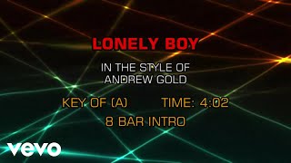 Andrew Gold - Lonely Boy (Karaoke)