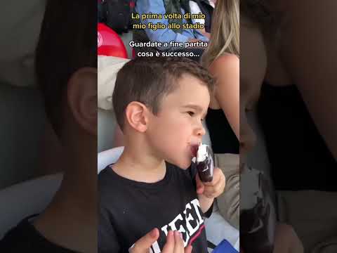 His first time at the stadium 🏟 #shorts #football #stadium #footballshirt #rimini