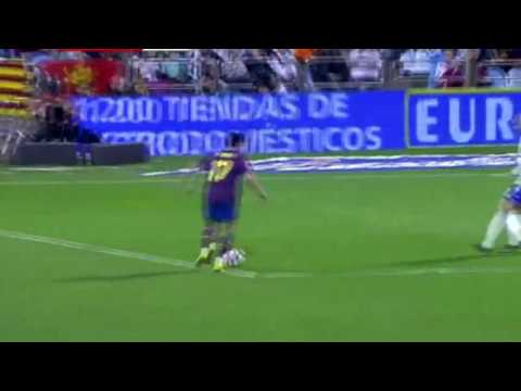 Zaragoza - Barcelona 03/21/2010 1st GOAL by Messi