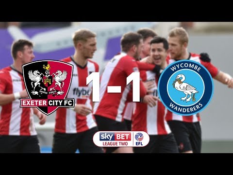 Exeter City 1 Wycombe Wanderers 1 (10/2/18) EFL Sky Bet League 2